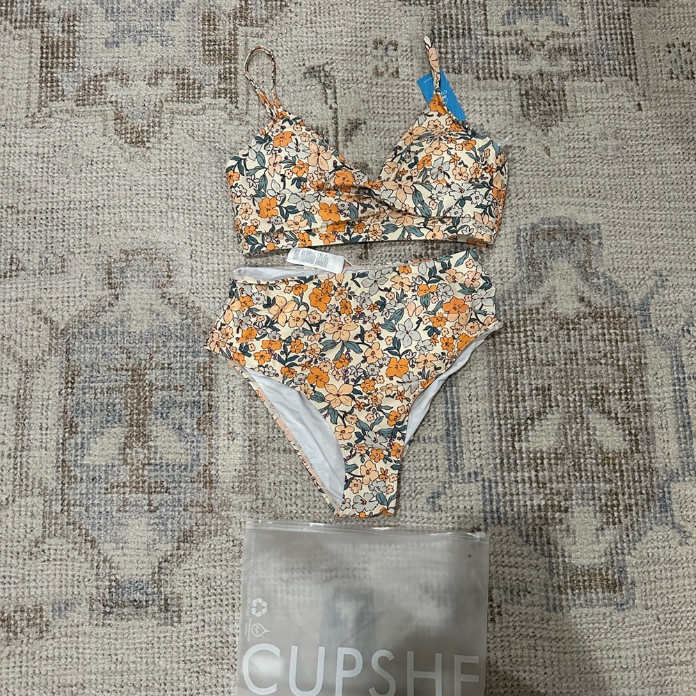 Cupshe Floral Bikini Set